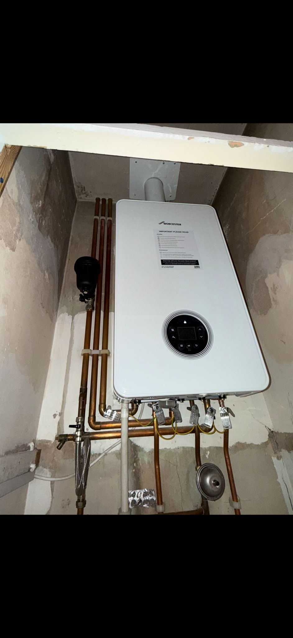 Worcester Bosch boiler cupboard install